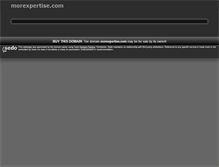Tablet Screenshot of morexpertise.com